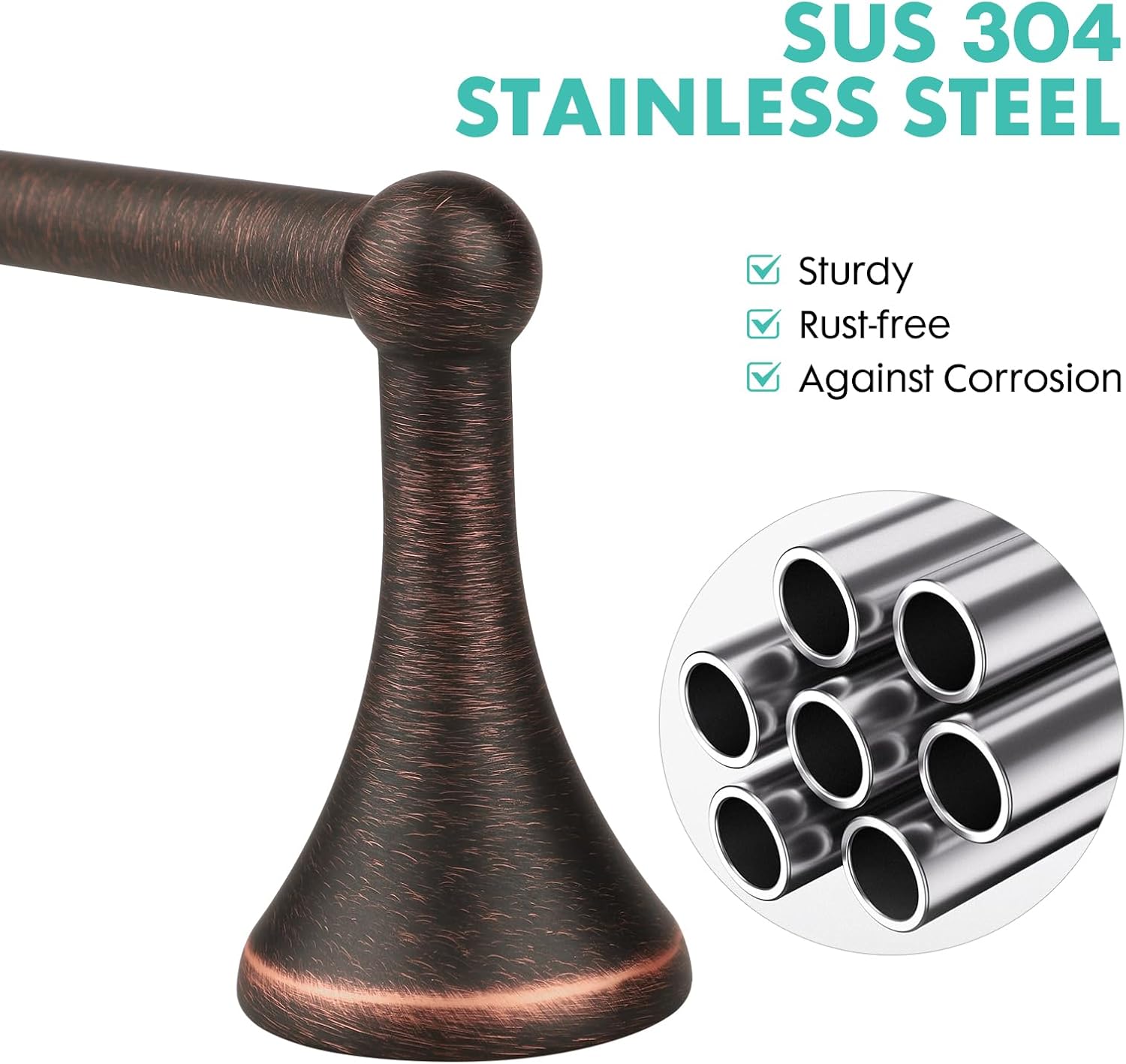 Oil Rubbed Bronze Toilet Paper Holder Antique Wall Mount,Towel Ring Bronze,Toilet Tissue Roll Holder and Hand Towel Holder Set for Bathroom, RV, Bathroom Hardware Accessories Set Bronze